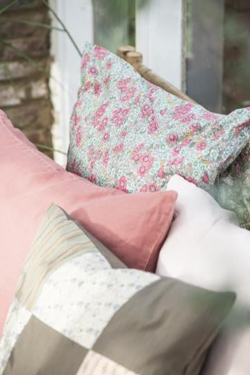 Peony Pink Linen Cushion 2 Sizes