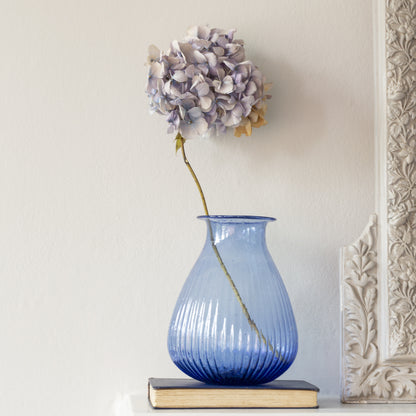 Riviera Blue Glass Vase