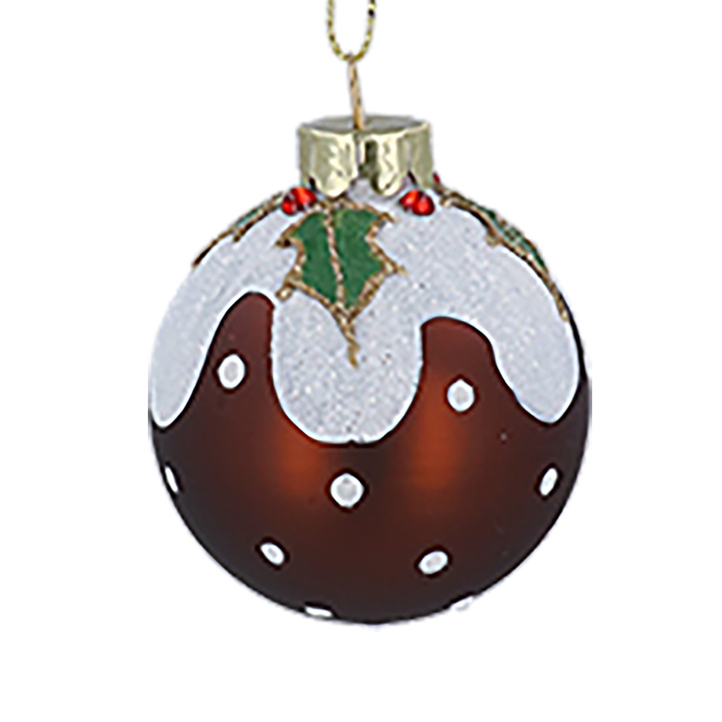 Christmas Pudding Bauble  2 Sizes