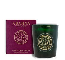 Abahna Fragranced Candle.  Frangipani & Orange Blossom  2 Sizes.