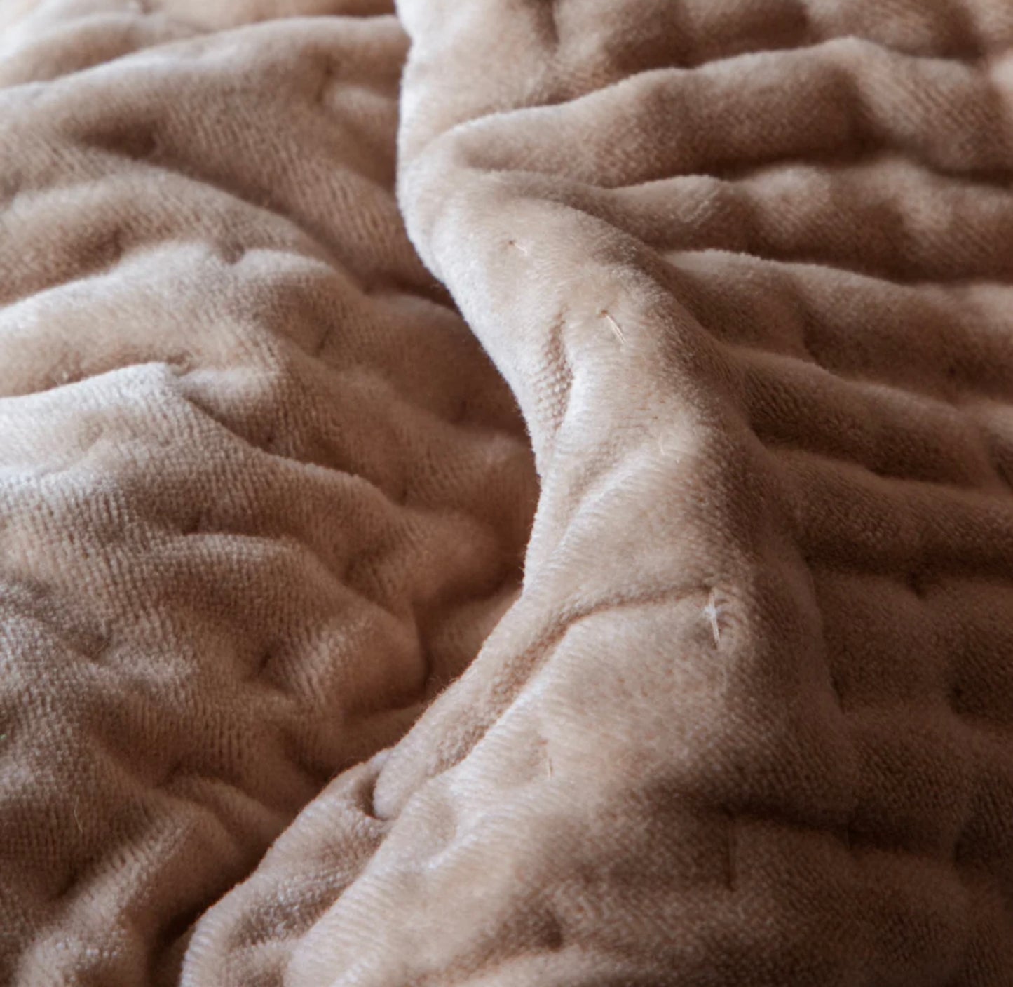 Coral Haze Quilted Throw