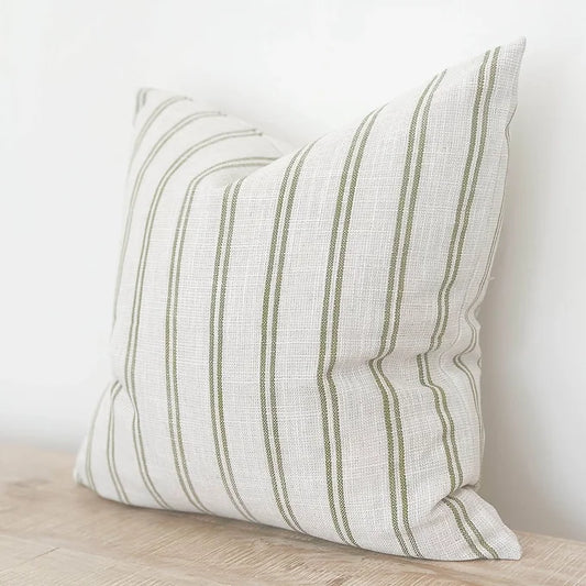 Olive Stripe Cushion