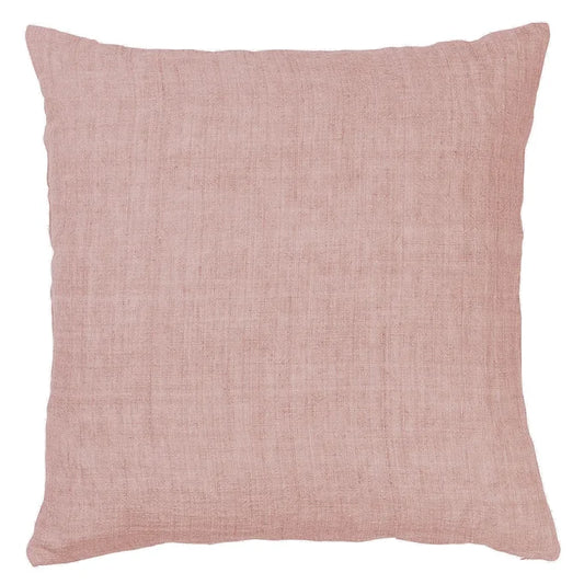 Rose Pink Linen Cushion