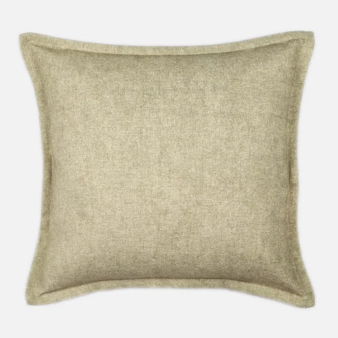 Olive Green Plain Linen Cushion