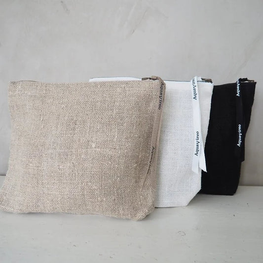 Linen Zipper Pouch