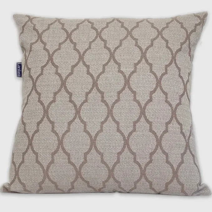 Taupe  Arabesque Cushion