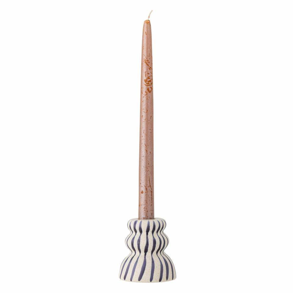 Stoneware Tipi Candle Holder   3 Colours