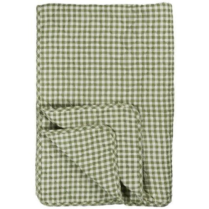 Green Gingham Cushion