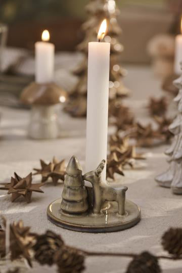 Reindeer & Tree Candle Holder