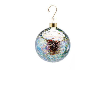 Rainbow Iridescent Glass Bauble 3 Designs