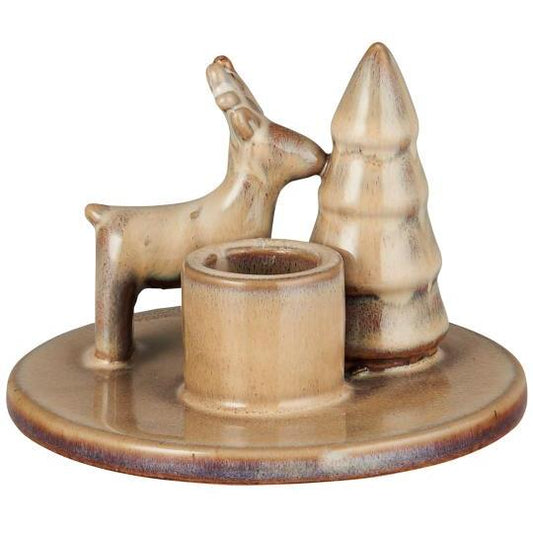 Reindeer & Tree Candle Holder