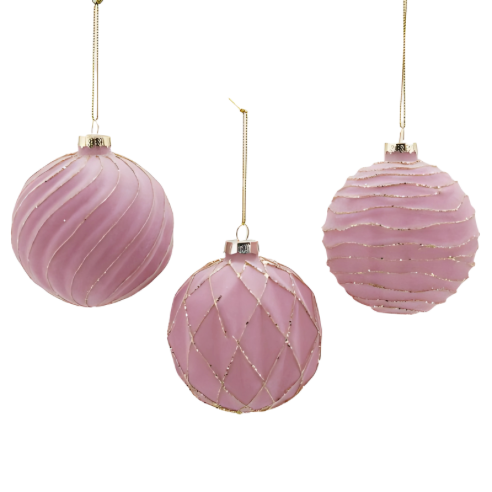 Pink Glass Bauble