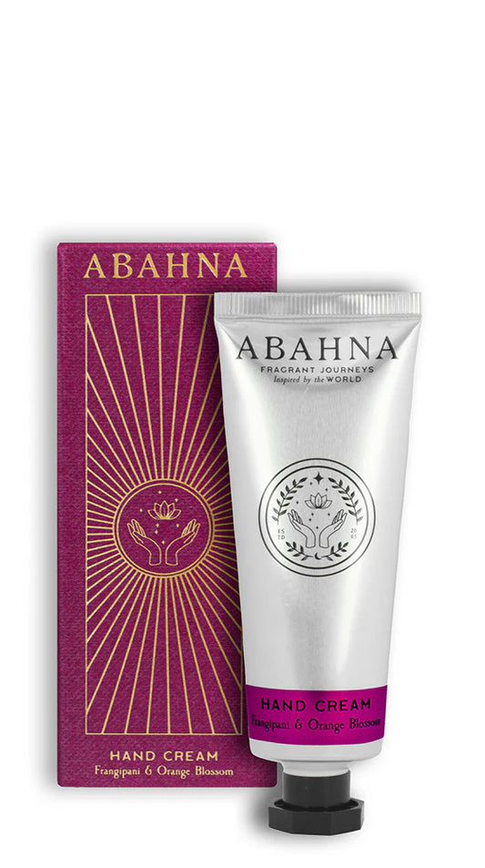 Abahna Hand Cream.  Frangipani & Orange Blossom