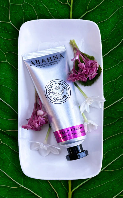 Abahna Hand Cream.  Frangipani & Orange Blossom