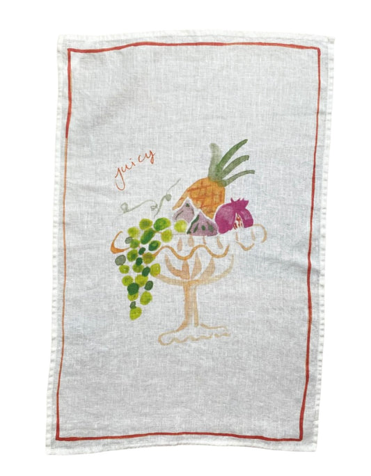 Juicy Fruit Linen Tea Towel