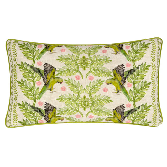 Green Parrots Cushion