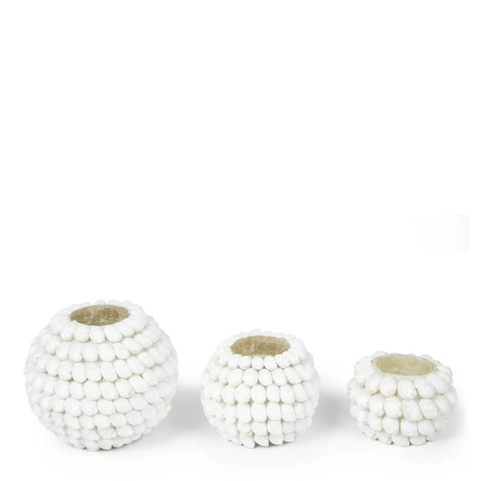 Shell Candle Votive   3 Sizes