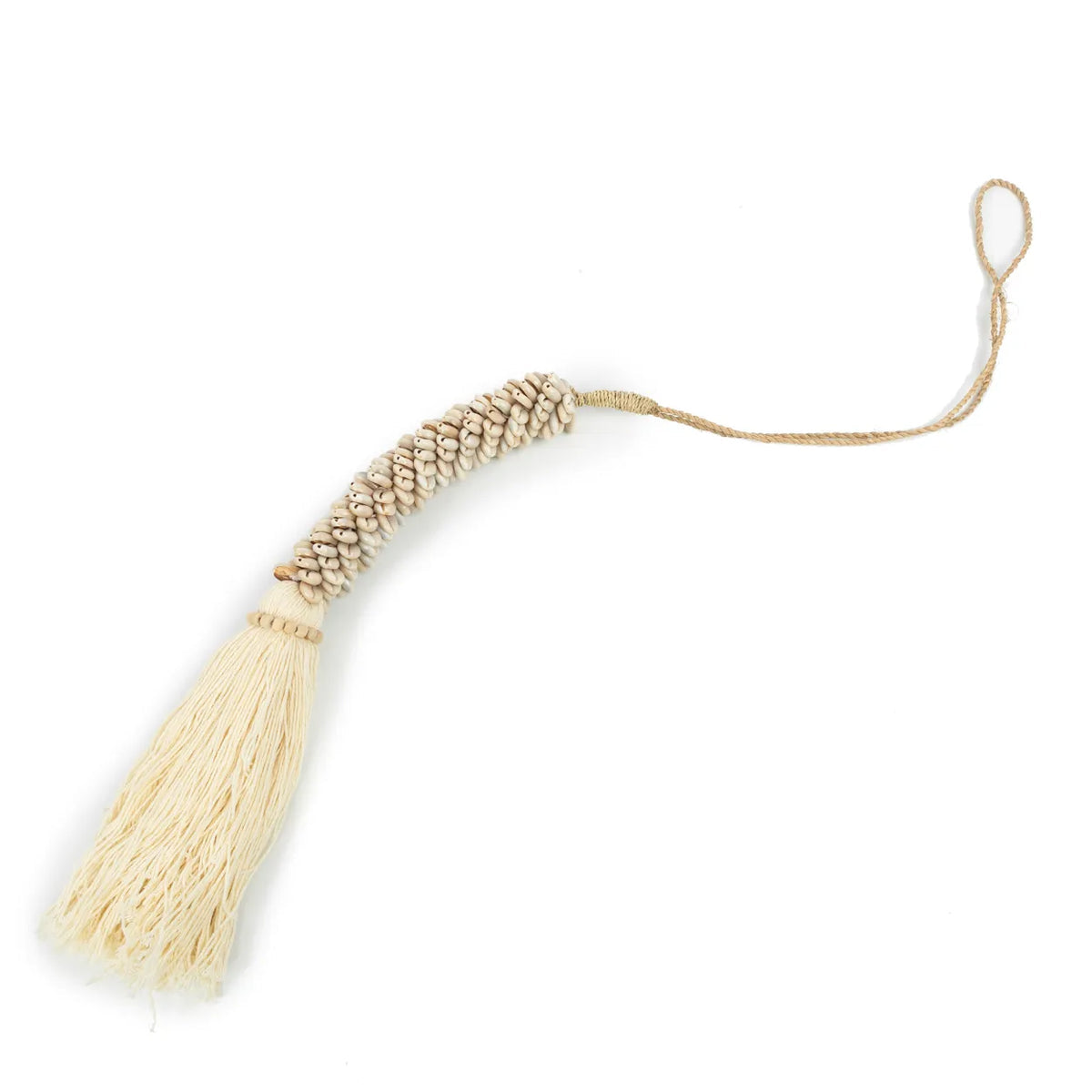 Natural Cowrie Shell Tassel