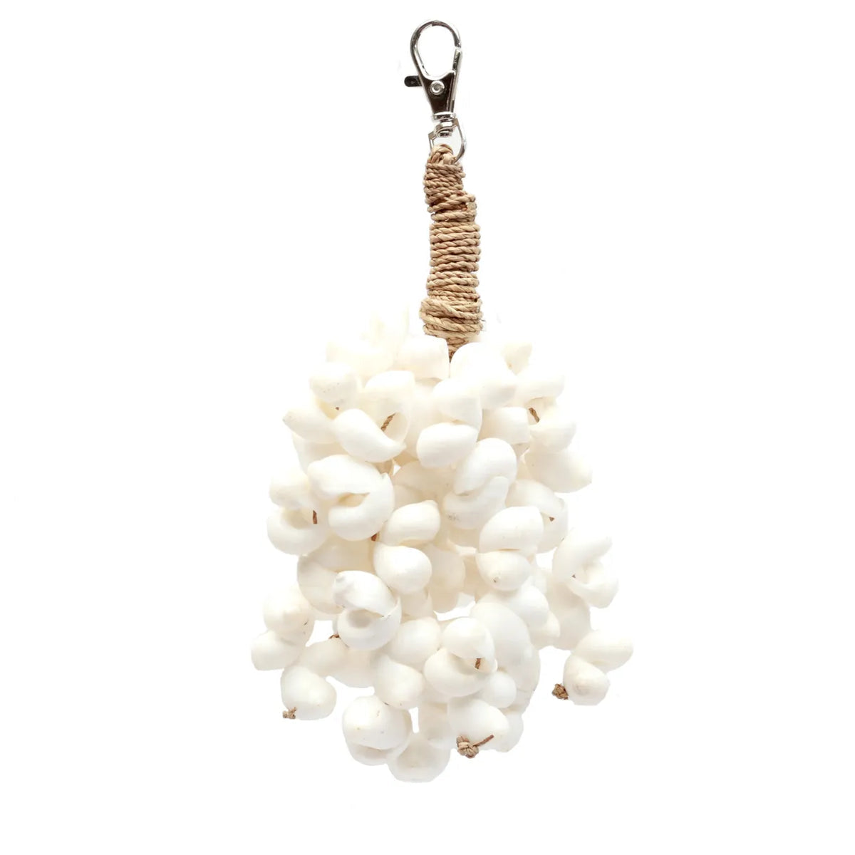 Natural Cowrie Shell Tassel Keyring