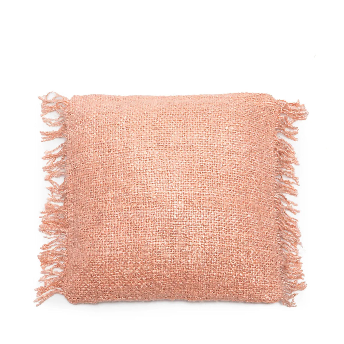 Salmon Pink Handmade Cushion   2 Sizes