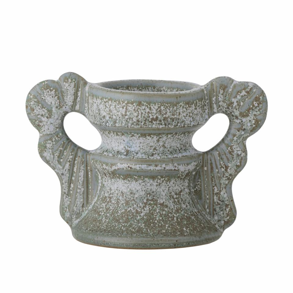 Blue Stoneware Multi Use Candleholder