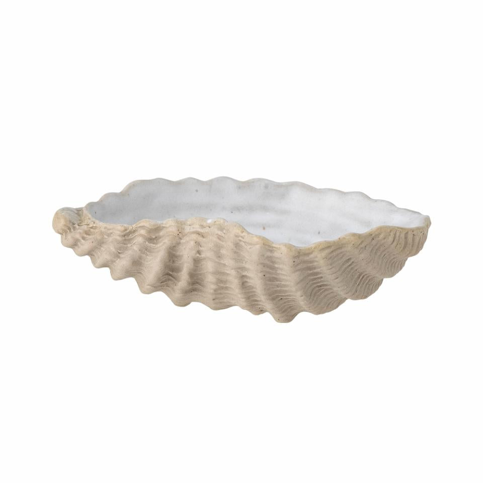 Stoneware Shell Bowls  Set of 2