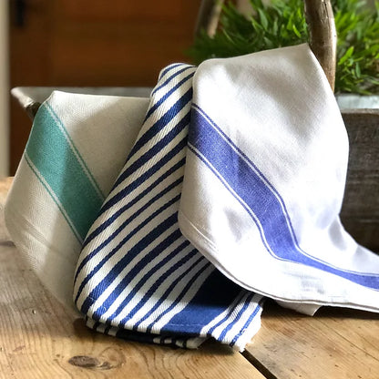 Commercial Grade Cotton Napkin Blue Stripe