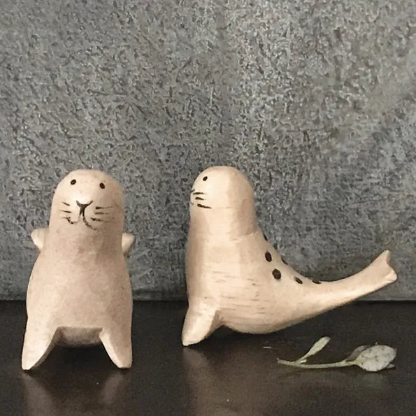 Wooden Seal Pup