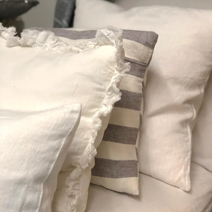 White Linen Cushion 3 sizes