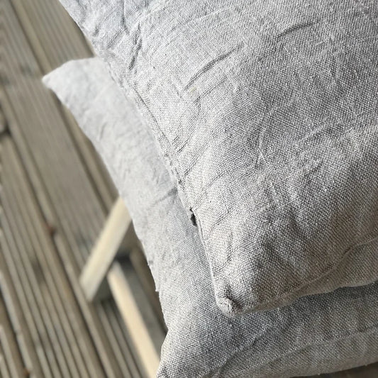 Natural Raw Linen Cushion