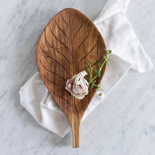 Acacia Leaf Serving Board